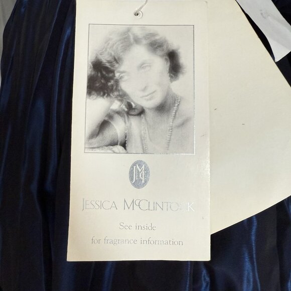 Vtg Jessica McClintock Gunne Sax Blue Taffeta Formal Maxi Skirt - Picture 9 of 11